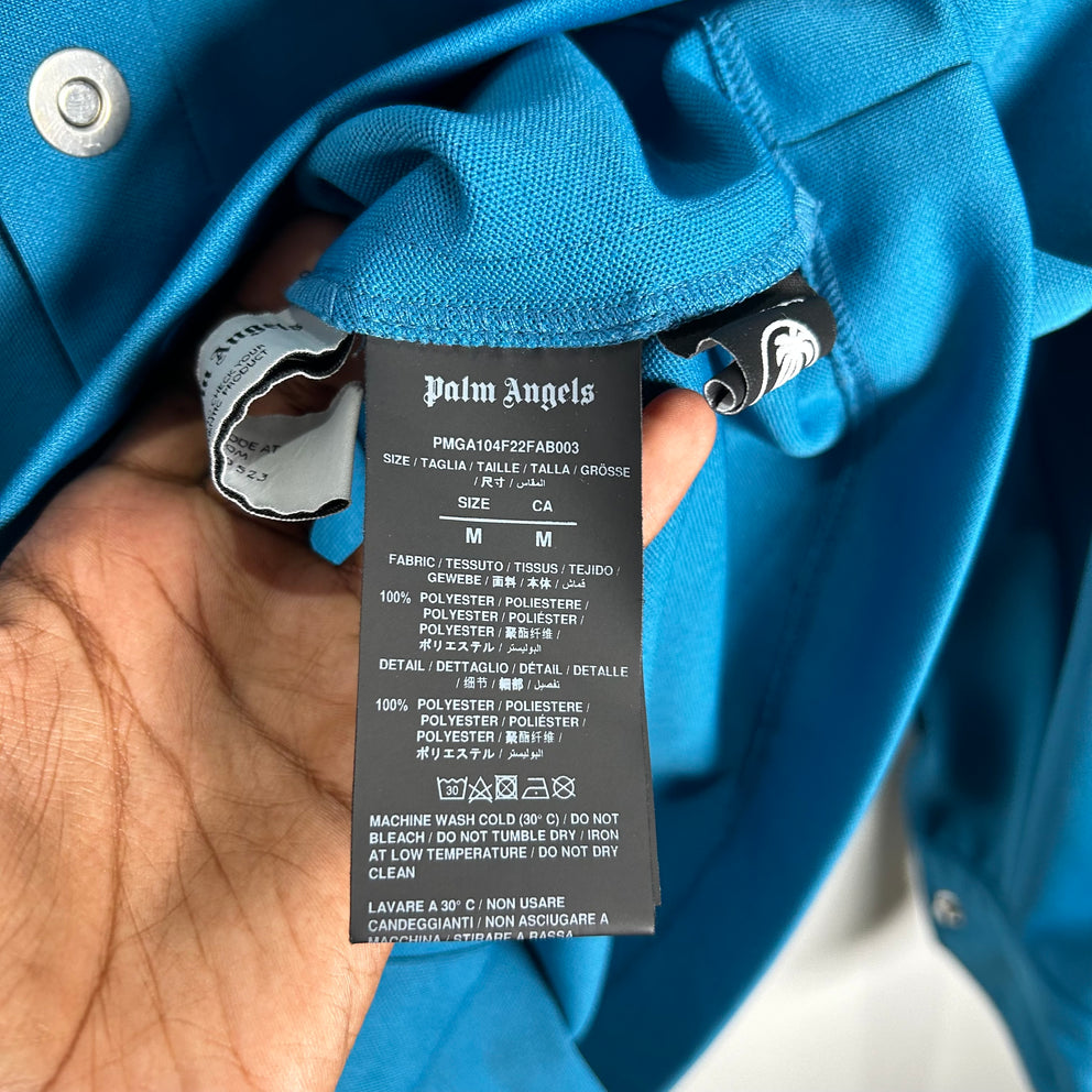 Palm Angels Blue Track Coach Jacket