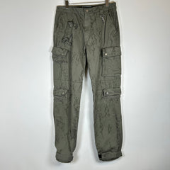 Reese Cooper Olive Herringbone Cargo Pants Size 32