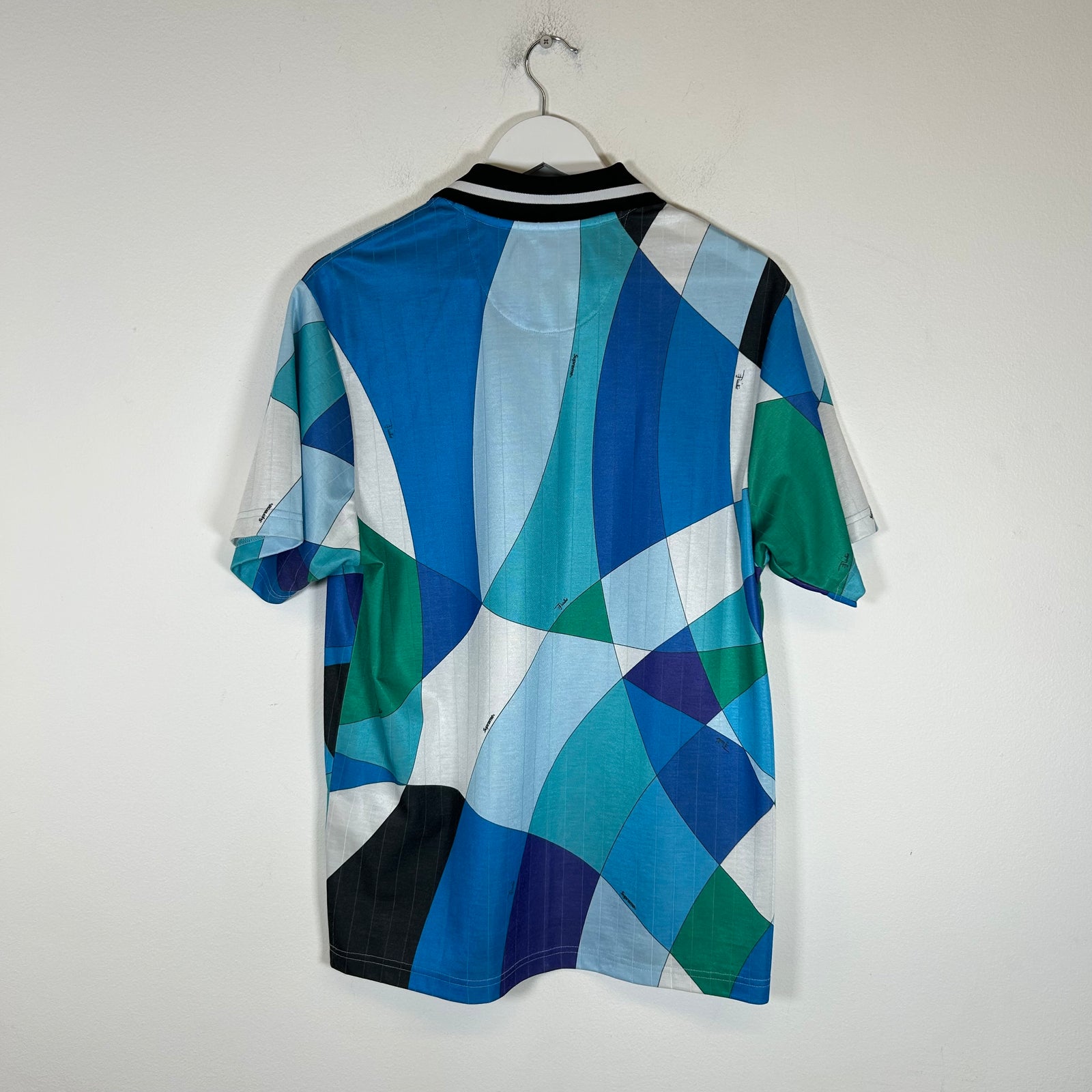 Supreme x Emilio Pucci Blue Soccer Jersey Size M