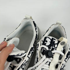 Dior B24 White And Black Monogrom Oblique Cannage Size 45