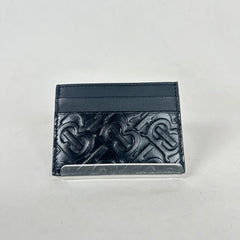 Burberry Black Embossed Logo Card Holder