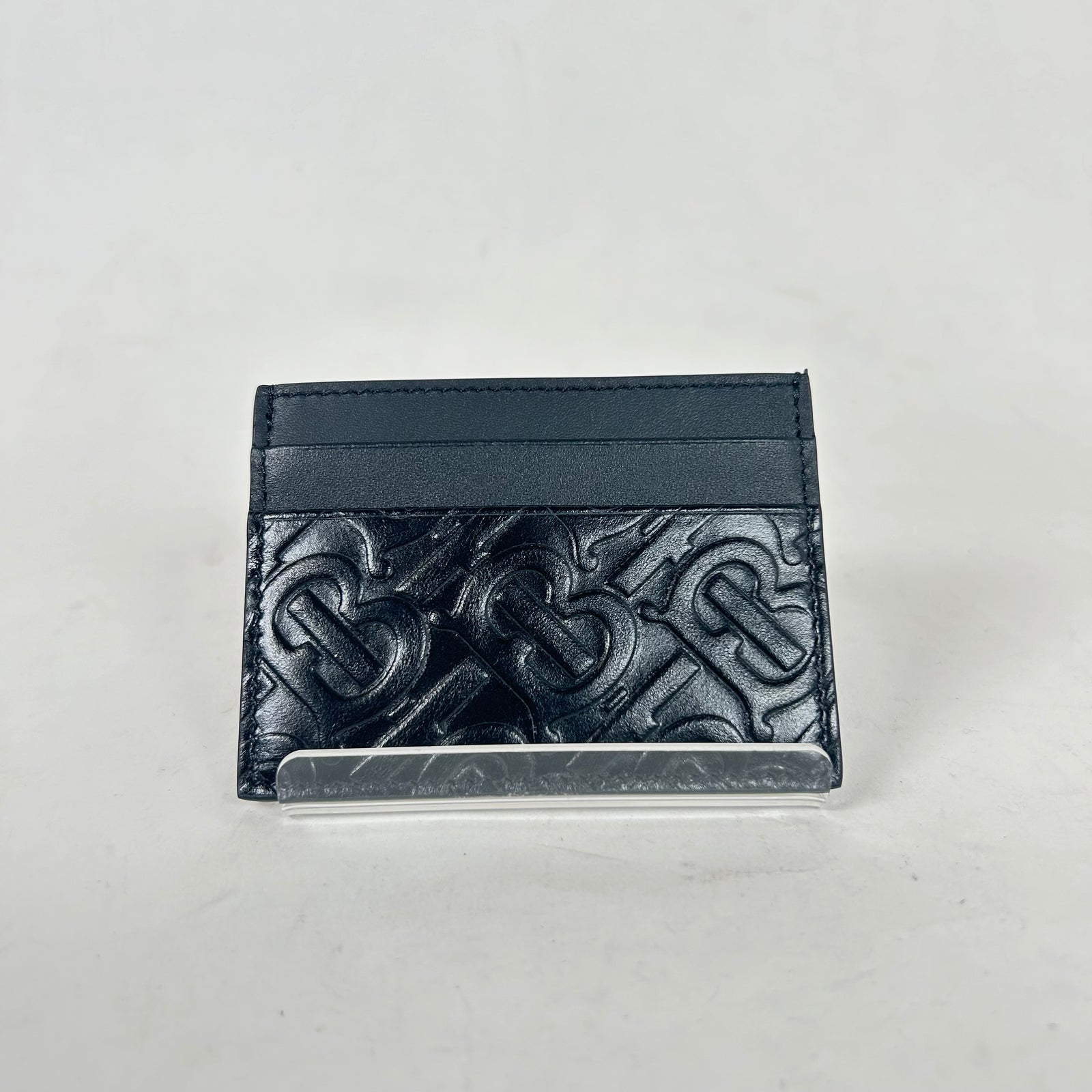 Burberry Black Embossed Logo Card Holder