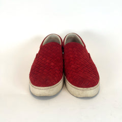 Bottega Veneta Intrecciato Weave Suede Lowtop Sneakers