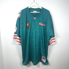 Bape x Mitchell & Ness ‘Miami Dolphins' Camoflauge Oversized Football Jersey