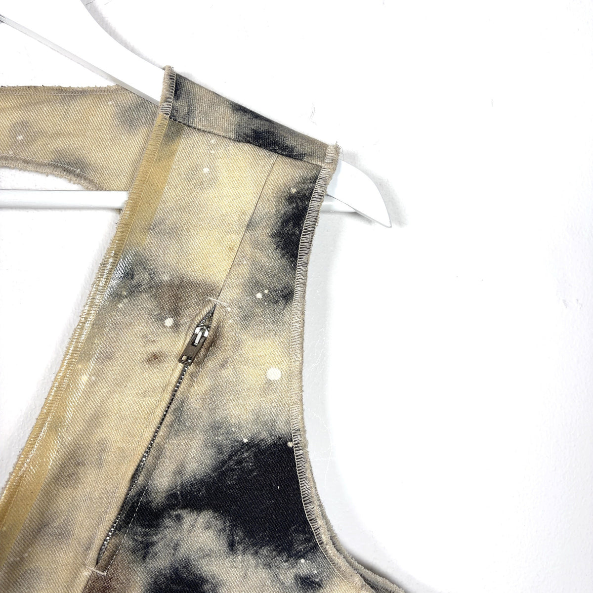 Diesel x A-Cold-Wall Tye-Dye Asymetrical Denim Cargo Vest