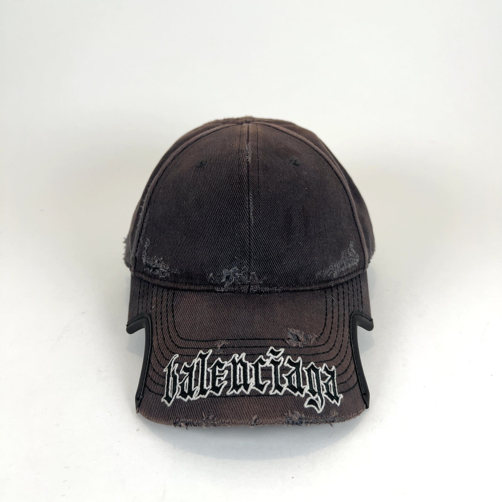 Balenciaga Old English Logo Cut Hat