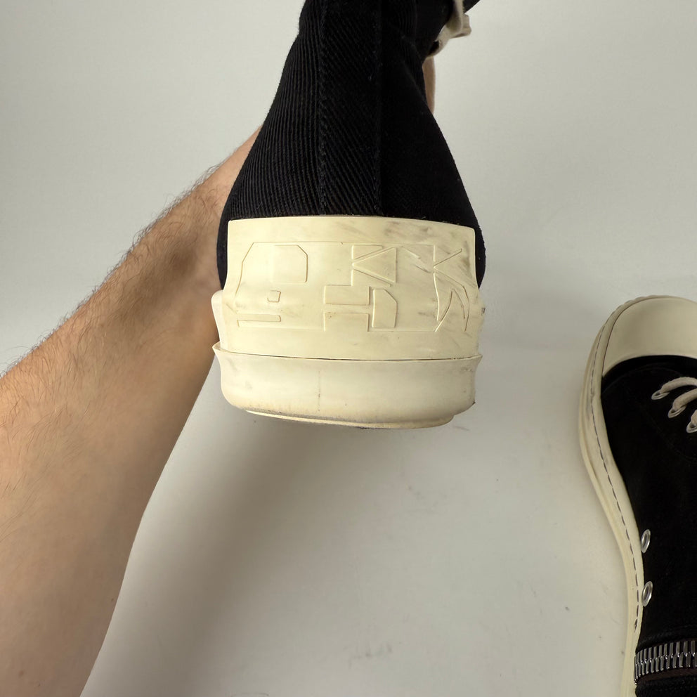 Rick Owens DRKSHDW Canvas Ramones Size 43