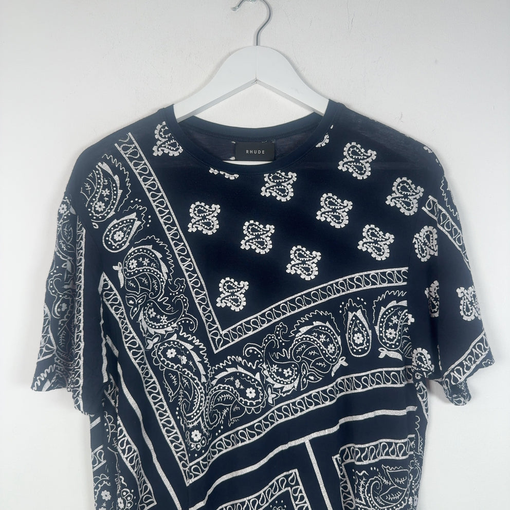 Rhude All Over Bandana Print T-Shirt