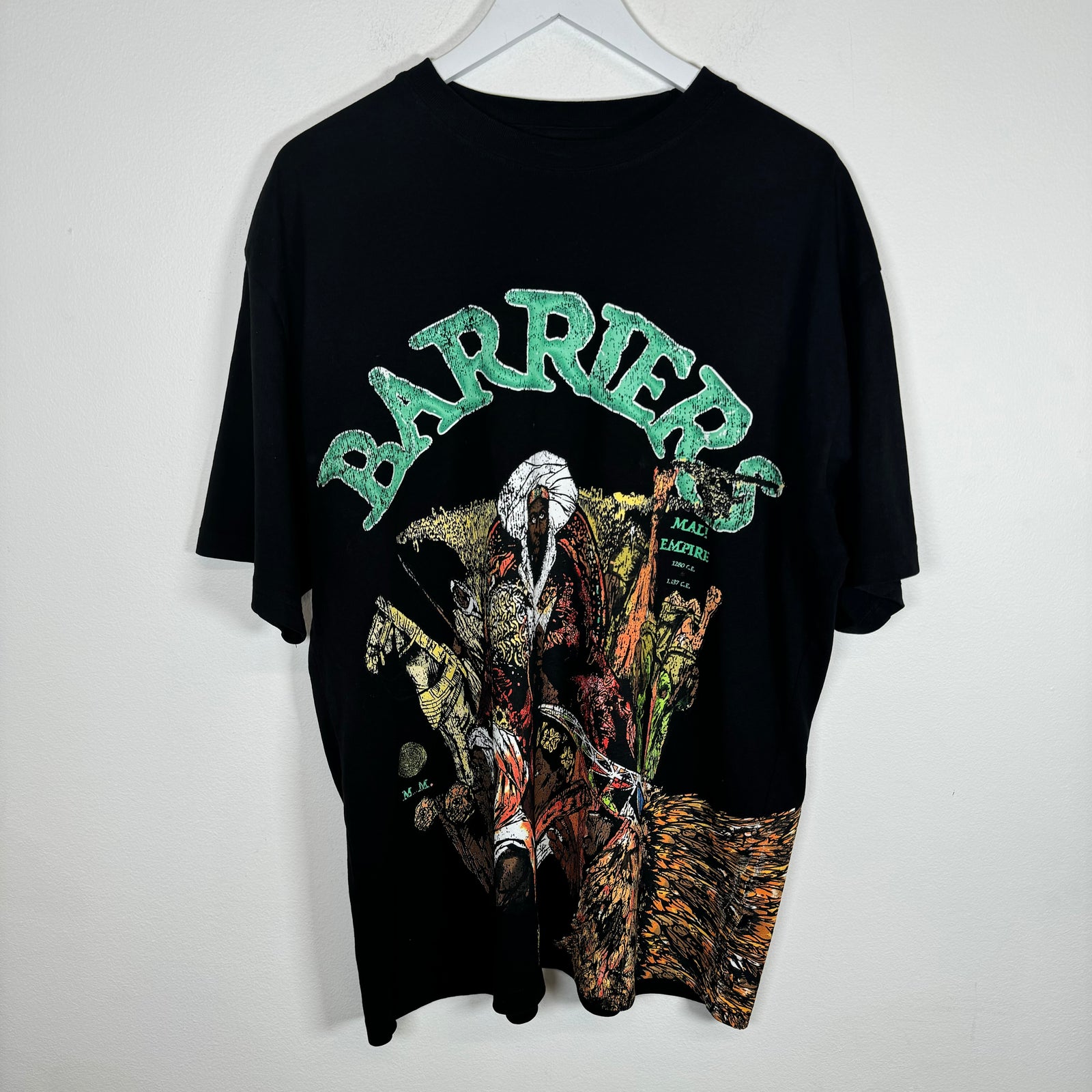 Barriers Black Mansa Musa Tee Size XL