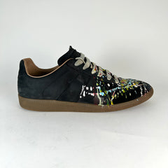 Maison Margiela Black Paint Splatter Gat Size 41