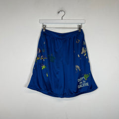 Gallery Dept Blue Paint Splatter Mesh Shorts Size S