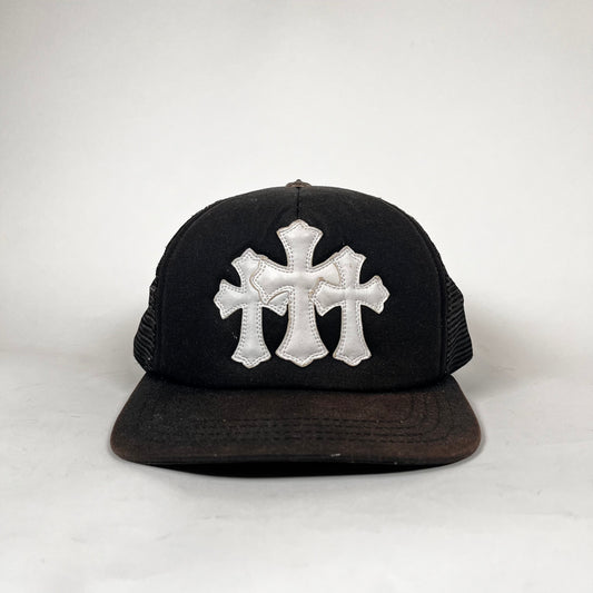 Chrome Hearts White Cemetary Cross Hat