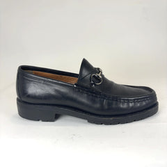Gucci Lug Horsebit Black Loafer