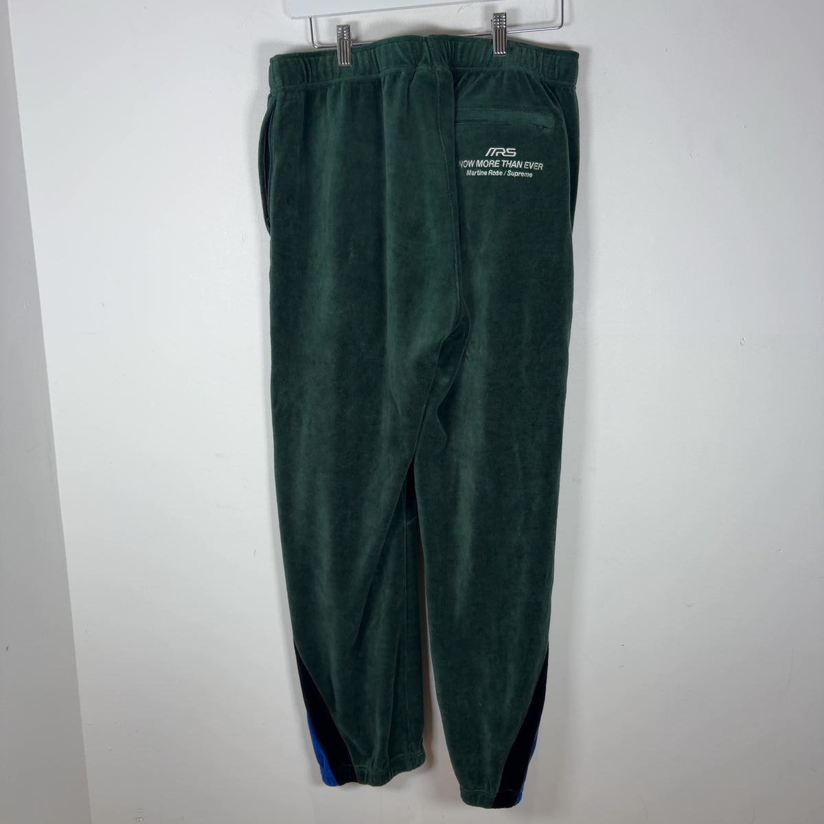 Martine Rose x Supreme Velour Striped Logo Track Sweatpants