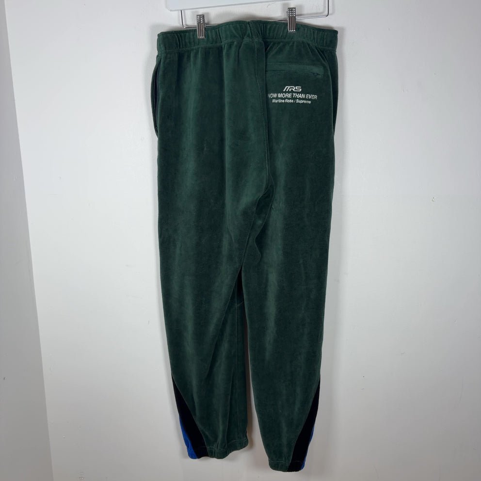 Martine Rose x Supreme Velour Striped Logo Track Sweatpants