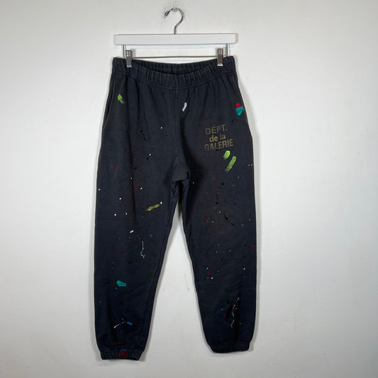 Gallery Dept Dark Grey Paint Splatter Sweatpants Size M