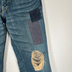 Number (N)ine Kurt Cobain Denim Patch Jeans Size 4