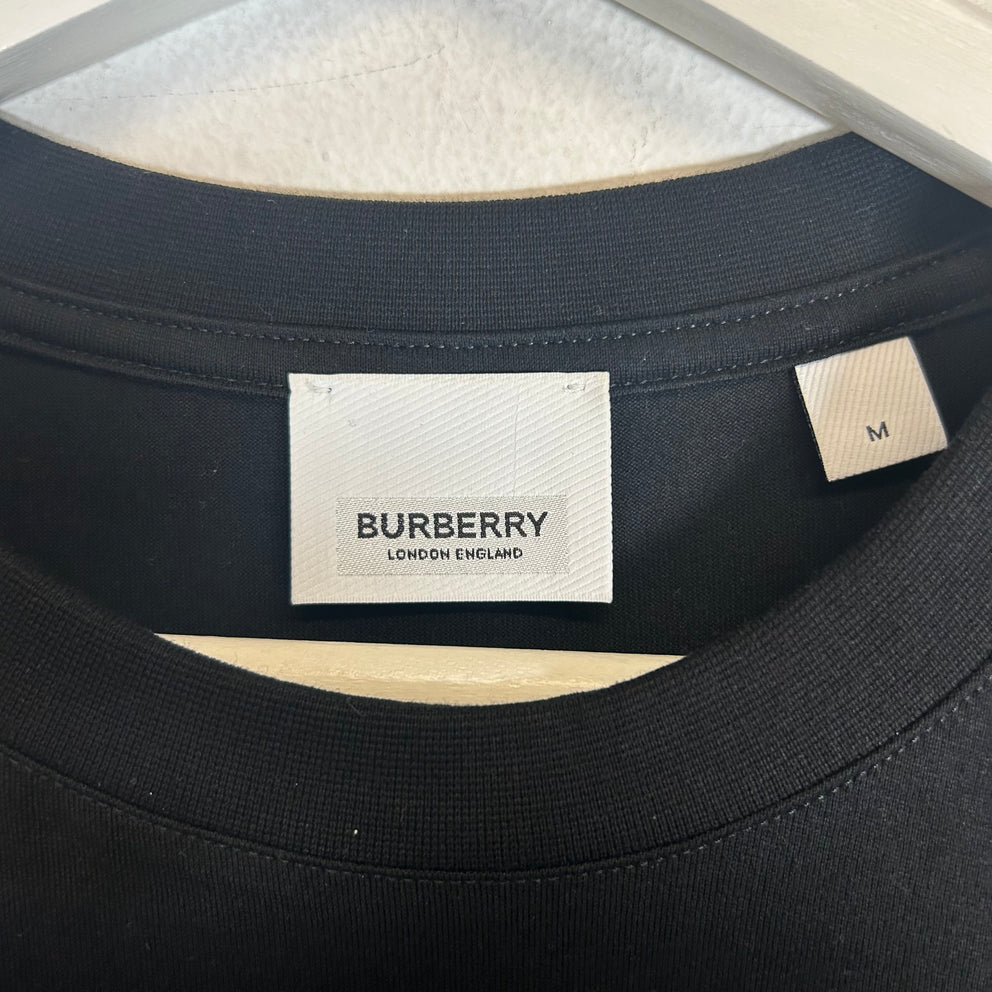 Burberry Black Logo T-shirt Size L