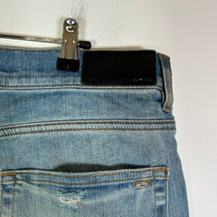 Amiri Lightwash Leopard Thrasher Jeans