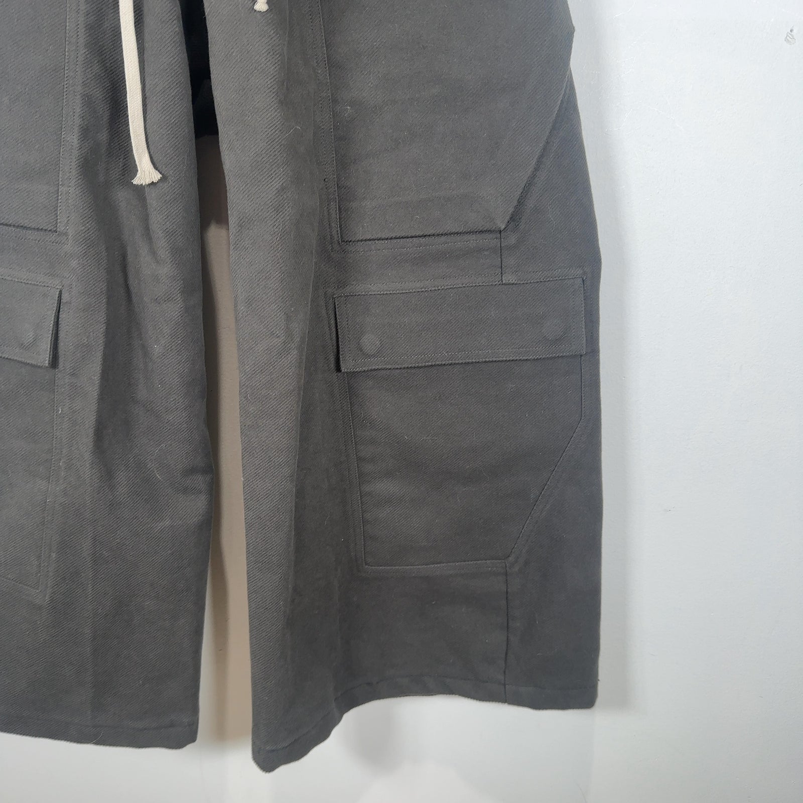 Rick Owens FW24 Porterville Woven Cropped Bela Cargos Size M