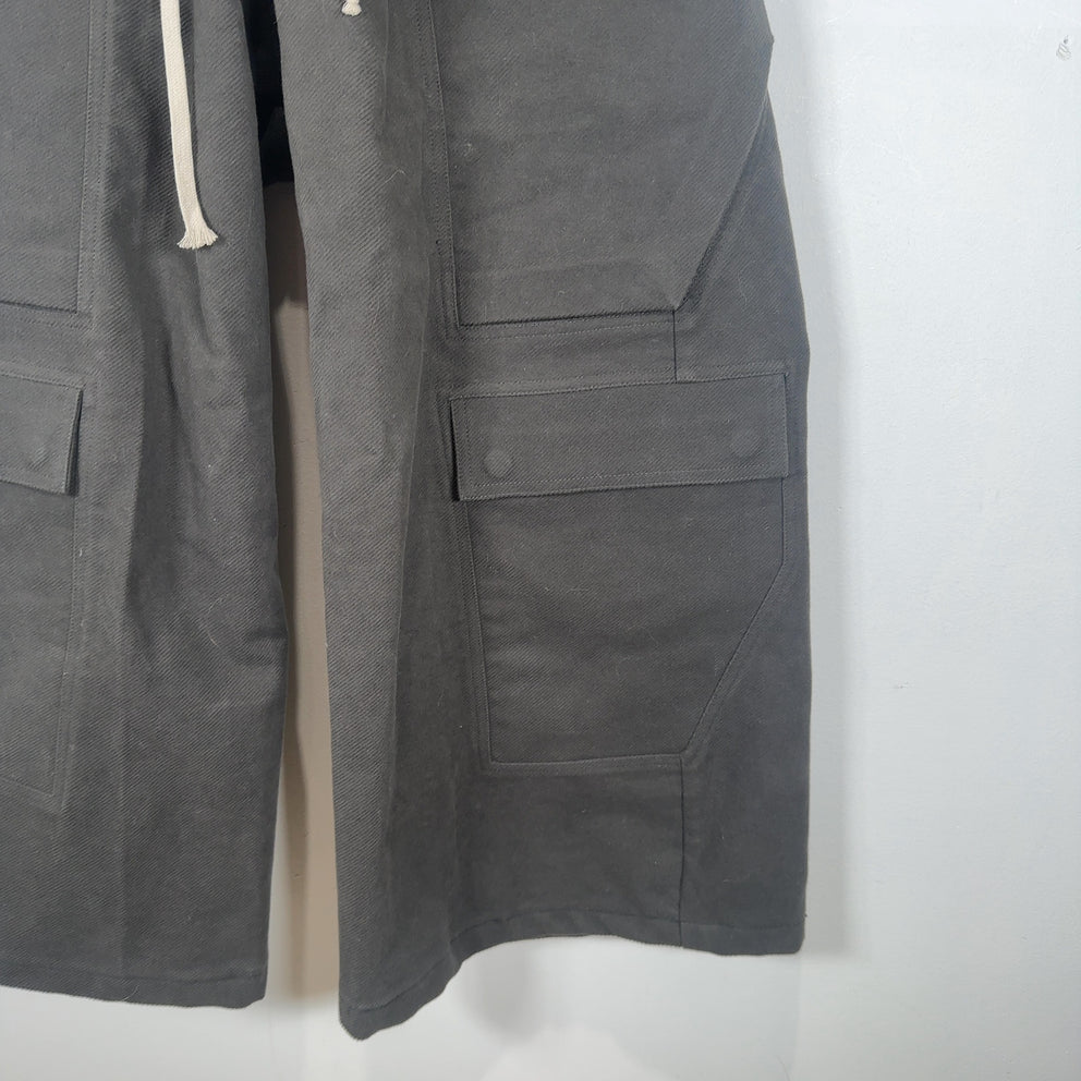Rick Owens FW24 Porterville Woven Cropped Bela Cargos Size M