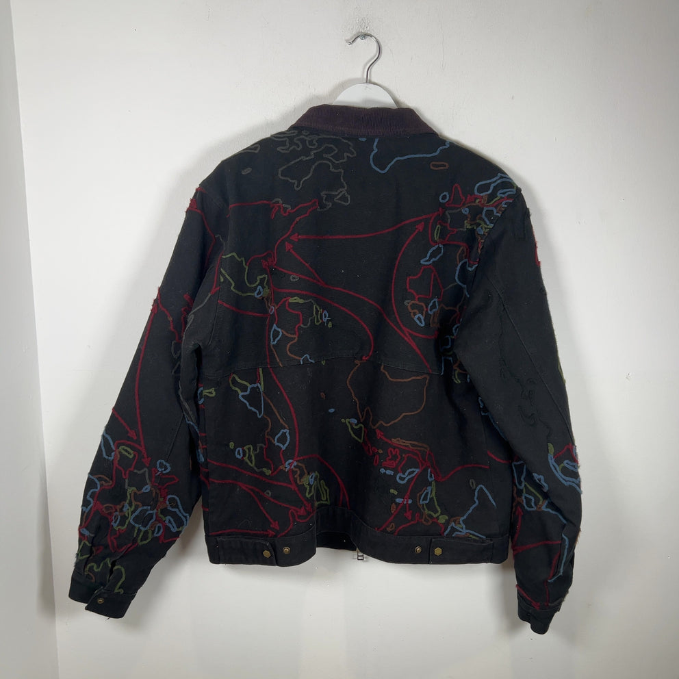 Fugazi Chain Stitch Trade Route Work Jacket
