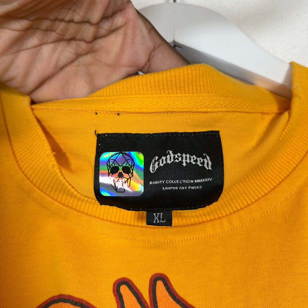 Godspeed Yellow F1 Finishline T-Shirt Size XL