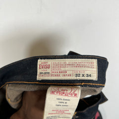 Evisu 2008  Multi-Pocket Indigo Raw Denim Size 32