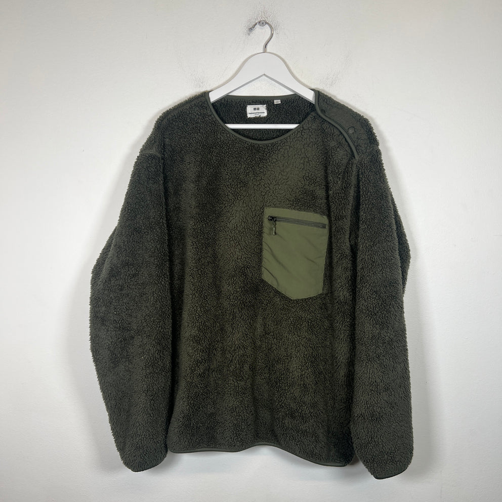 Engineered Garments x Uniqlo Olive Fleece Pullover Size L