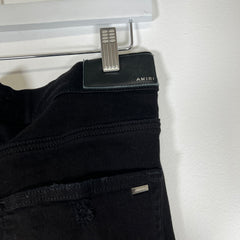 Amiri Thigh Spell-out Black Jeans Size 38