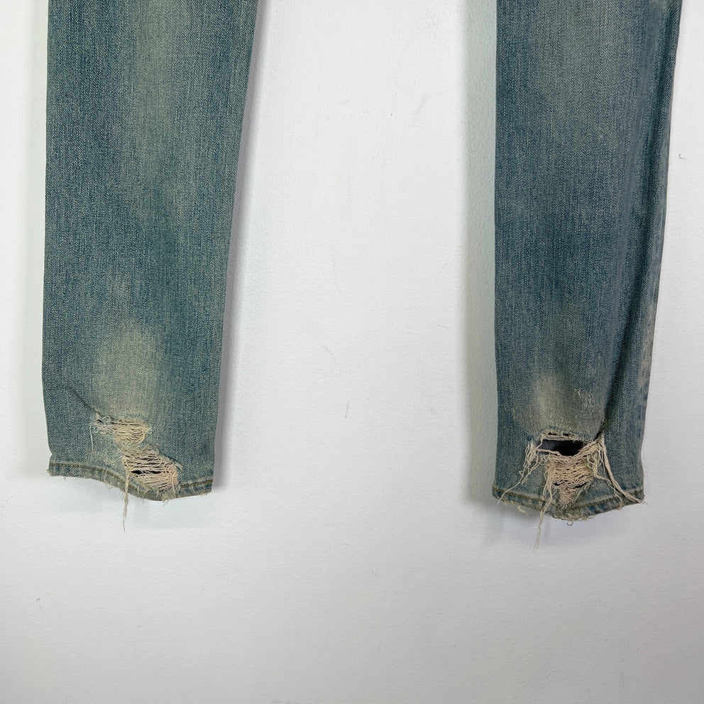 Saint Laurent FW14 D02 Crash Denim Jeans