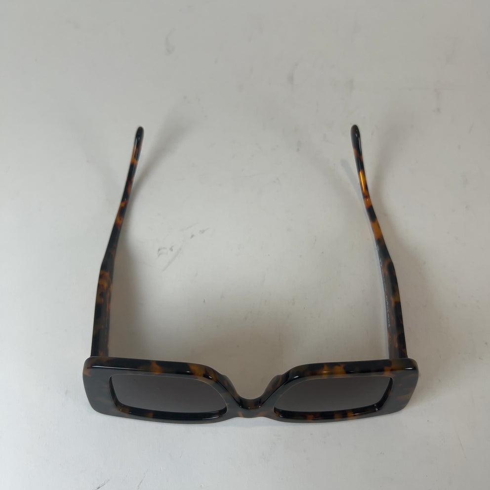 Palm Angels Large Square Tortoise Shell Frame Sunglasses