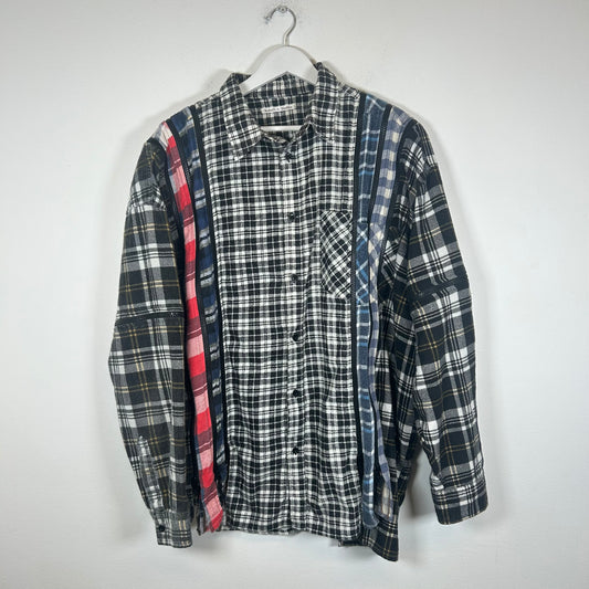 Needles Multicolor 7 Cuts Zip Flannel Size XL