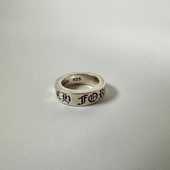 Chrome Hearts 'Forever' Ring Size 5