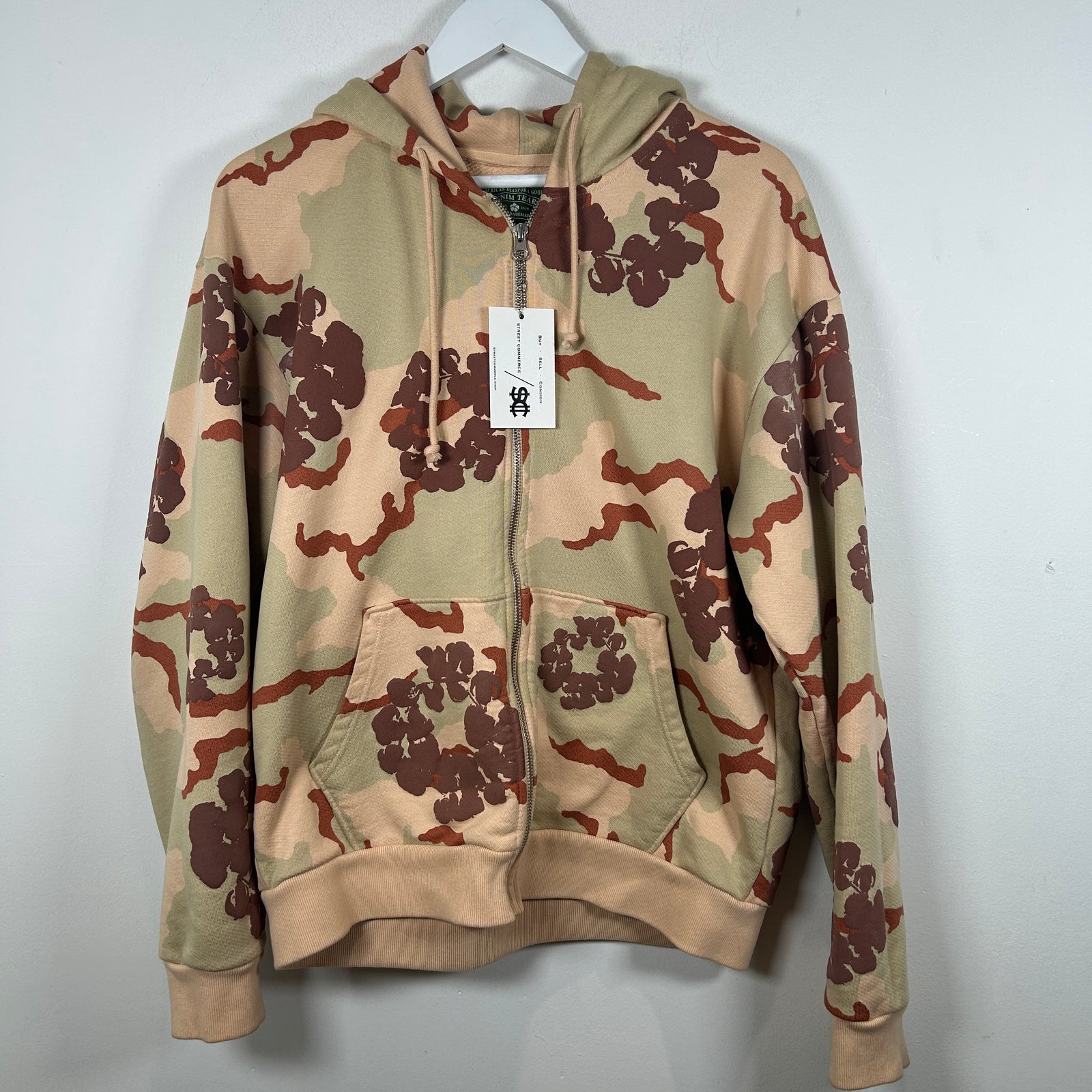 Denim Tears Cotton Wreath Desert Camo Zip Up Hoodie