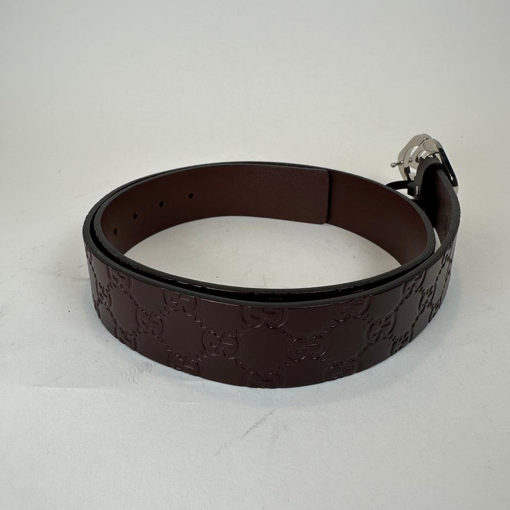 Gucci Square G Buckle Monogram Belt