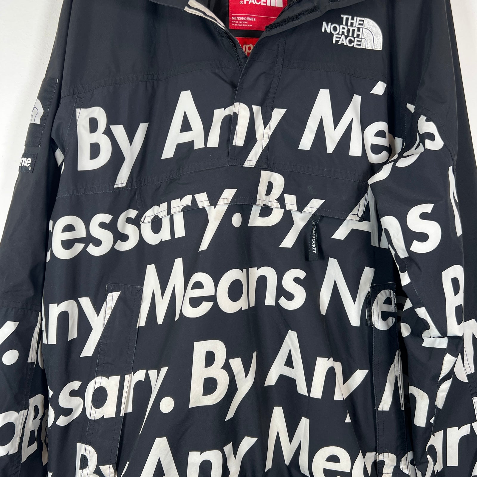 Supreme x The North Face Black By Any Means Necessary Mountain Jacket Size XL