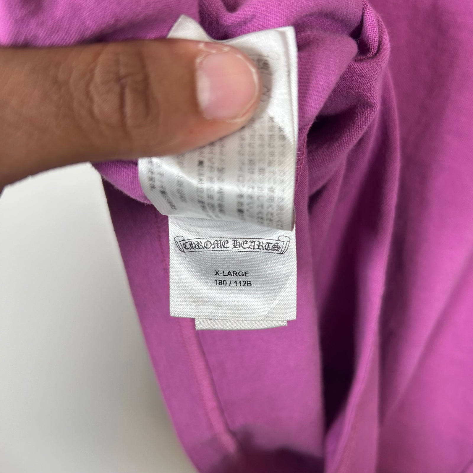 Chrome Hearts Purple Matty Boy Spider Web Tee Size XL