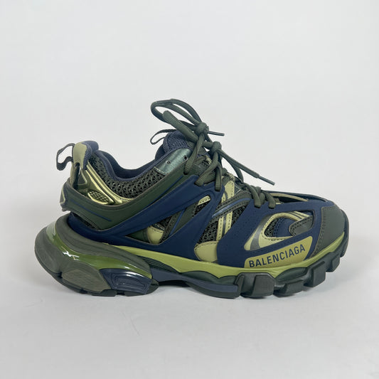 Balenciaga Olive/Navy Track Sneaker Size 36