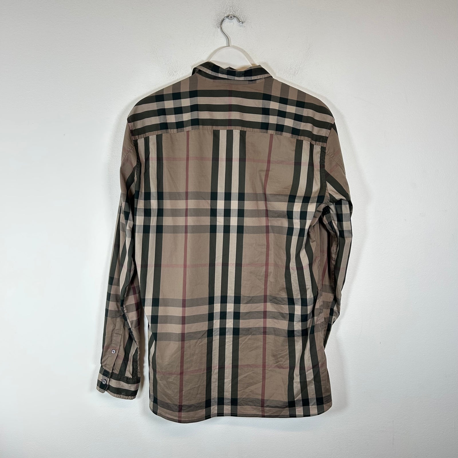 Burberry Brit Brown Check Button-Up Shirt Size XL