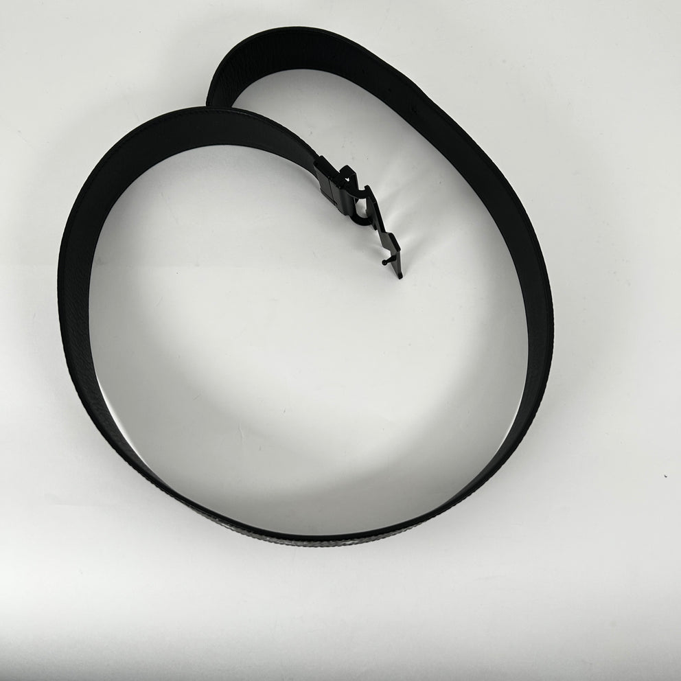 MCM Black/White 'M' Belt Size 38