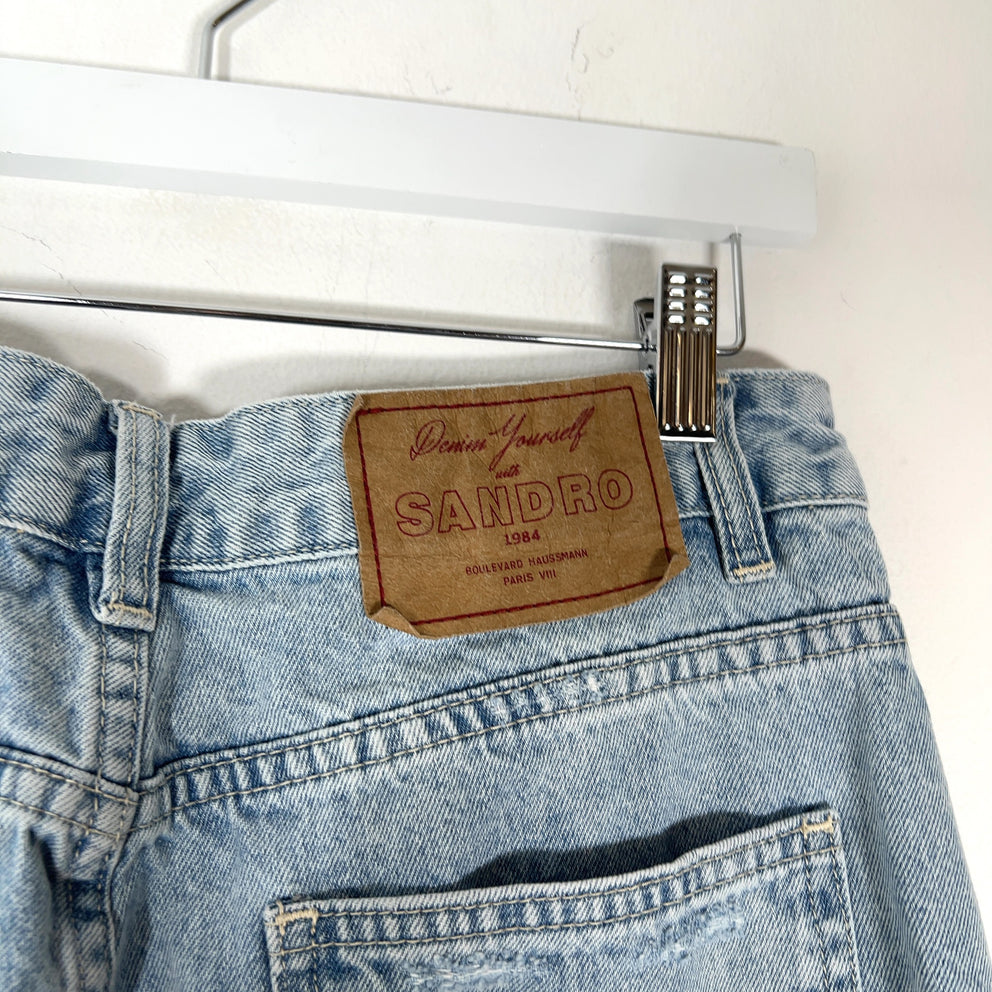 Sandro Lightwash Straight Fit Denim Jeans