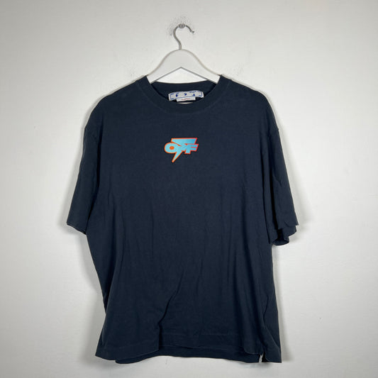 Off-White Navy Degrade Thunder T-shirt Size M