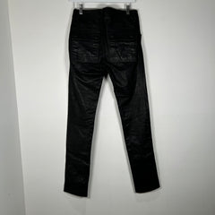 Rick Owens Black Calf Leather Tyrone F/W 22 Strobe Pants Size 46