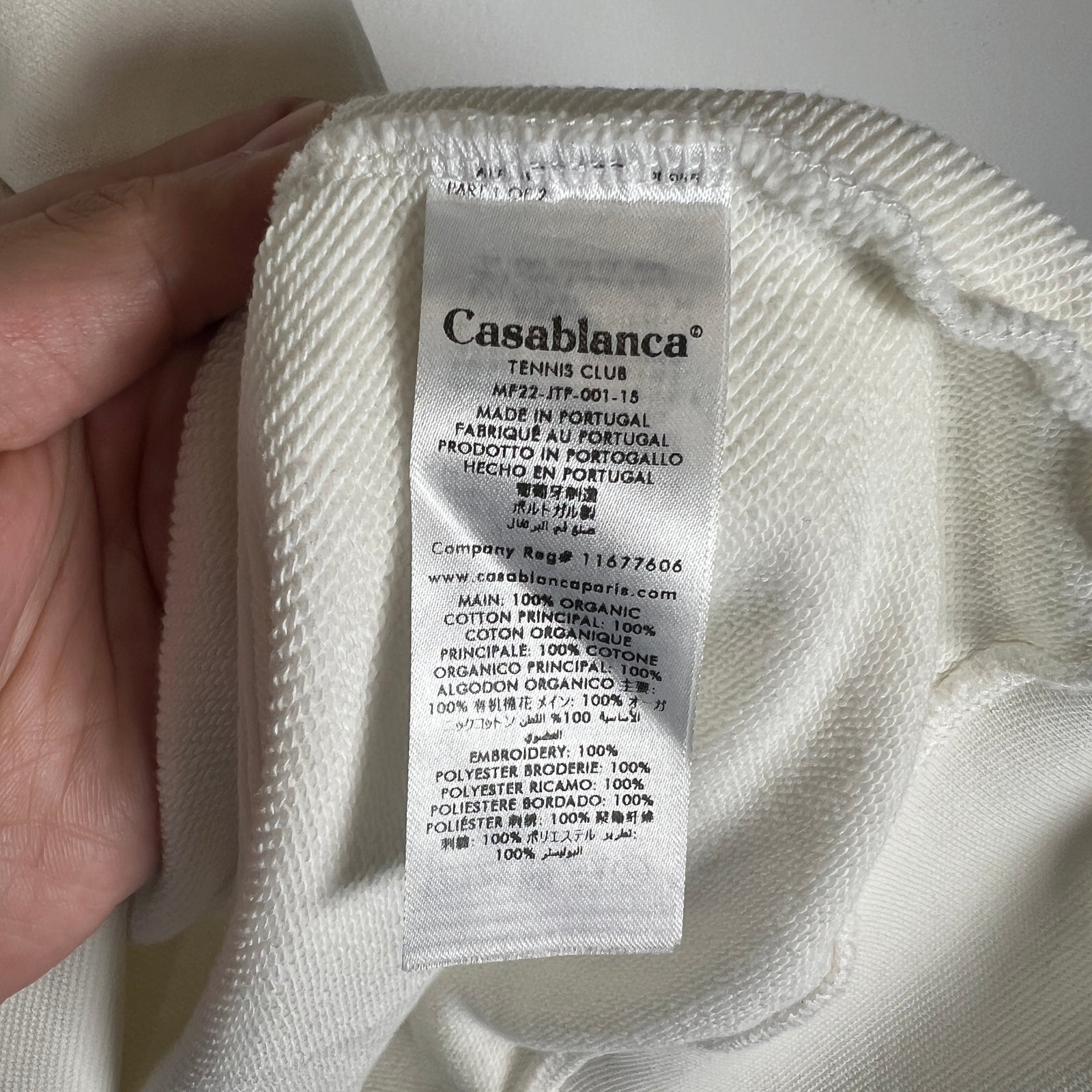 Casablanca White "Casa Way" Crewneck Size M