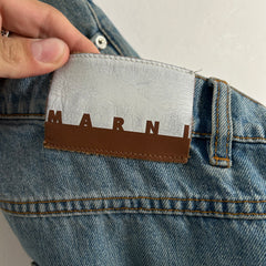 Marni Mohair Patch Denim Jeans Size 34