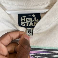 Hellstar White CTRLALT Repent T-Shirt Size L