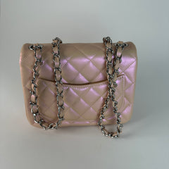 Chanel Mini Square Iridescent Calfskin Flap