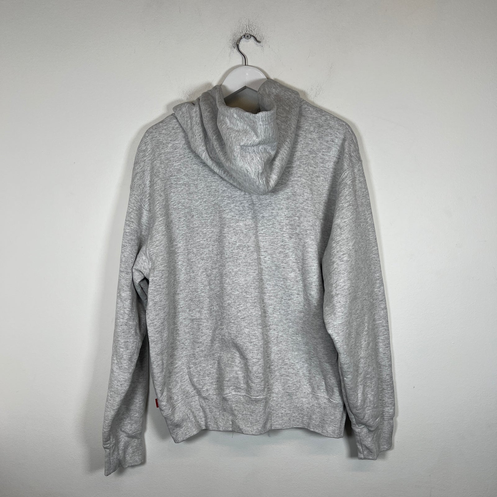 Supreme Grey Mini Box Logo Zip-Up Hoodie Size M