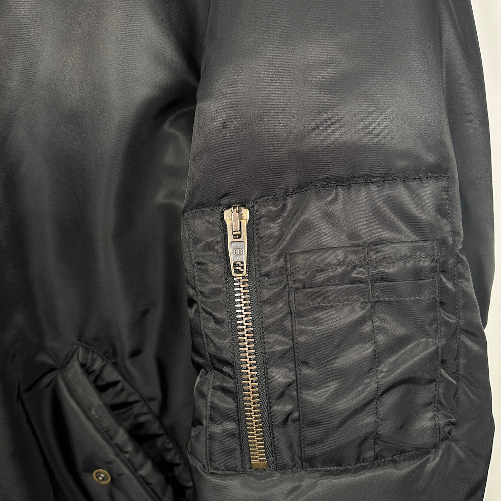 Balenciaga Nylon Bomber Hoodie Size L
